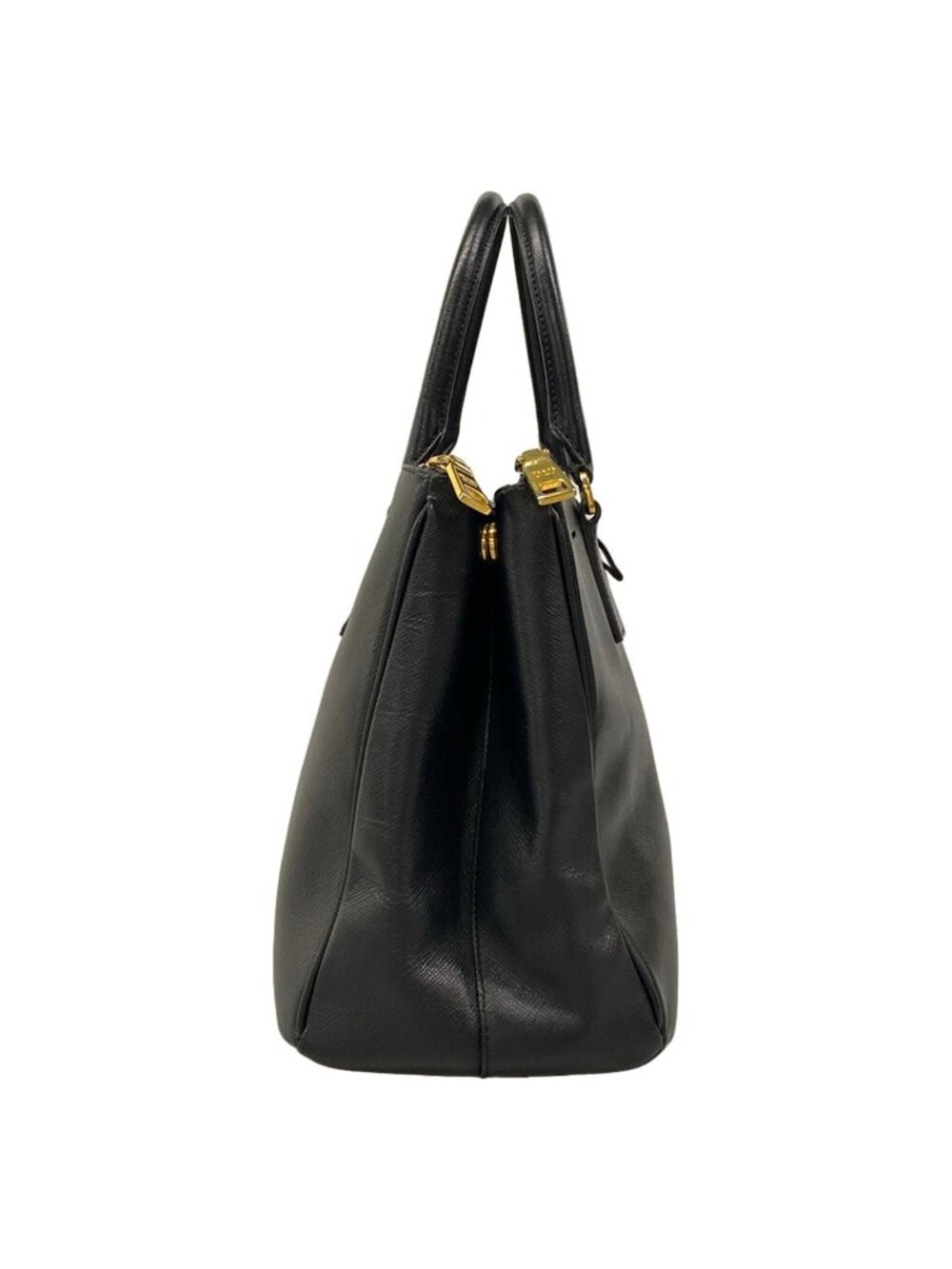 Prada Handbag Galleria Large Bag Black Leather - Picture 2 of 15